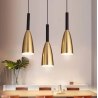 Lampa sufitowa AT27-3SZ Gold+Black w aranżacji