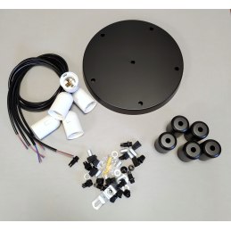 Lampa sufitowa metalowa loft retro wisząca AT29-5SZ-Black