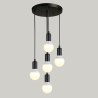 Lampa sufitowa metalowa loft retro wisząca AT29-5SZ-Black