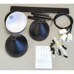 Lampa sufitowa loftowa metalowa wisząca AT30-3SZ-Black