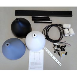 Lampa sufitowa loftowa metalowa wisząca AT31-3SZ-MIX