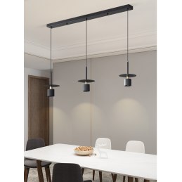 Lampa sufitowa loftowa metalowa wisząca AT35-3SZ-Black