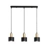Lampa sufitowa loftowa metalowa wisząca AT36-3SZ-Black+Gold