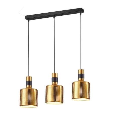 Lampa sufitowa loftowa metalowa wisząca AT37-3SZ-Gold