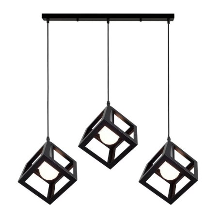 Lampa sufitowa metalowa loft sześcian wisząca AT40-3SZ-Black