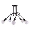 Lampa sufitowa metalowa loft supła wisząca AT42-5SZ-Black
