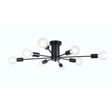 Lampa sufitowa metalowa loft cylinder wisząca AT43-8SZ-Black