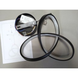 Lampa geometryczna LED wisząca sufitowa AT46-1SL-Black