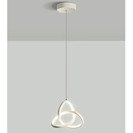 Lampa geometryczna LED wisząca sufitowa AT46-1SL-White