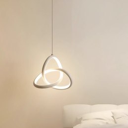 Lampa geometryczna LED wisząca sufitowa AT46-1SL-White