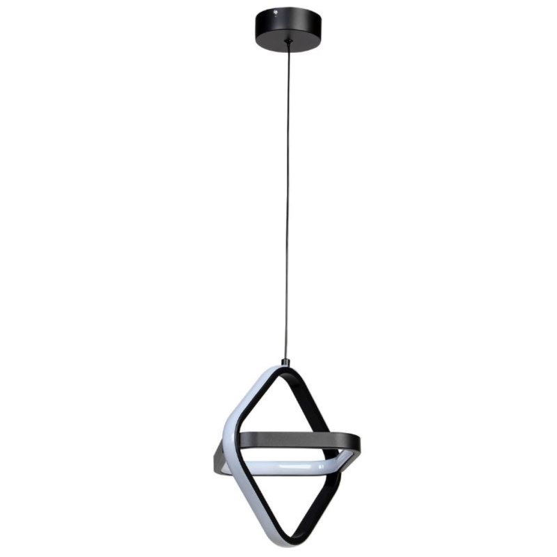 Lampa geometryczna LED wisząca sufitowa AT48-1SL-Black