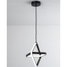 Lampa geometryczna LED wisząca sufitowa AT48-1SL-Black