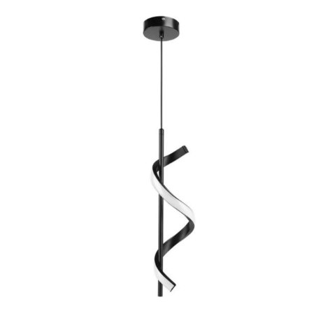 Lampa spiralna LED wisząca sufitowa AT49-1SL-Black