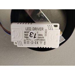 Lampa spiralna LED wisząca sufitowa AT49-1SL-Black