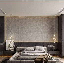 Lampa spiralna LED wisząca sufitowa AT49-1SL-White