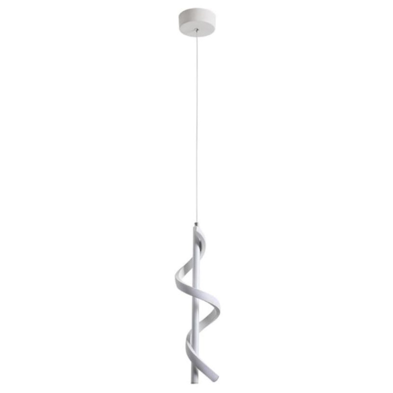 Lampa spiralna LED wisząca sufitowa AT49-1SL-White