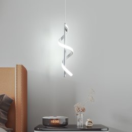 Lampa spiralna LED wisząca sufitowa AT49-1SL-White