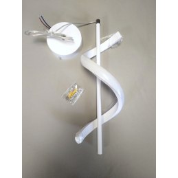 Lampa spiralna LED wisząca sufitowa AT49-1SL-White