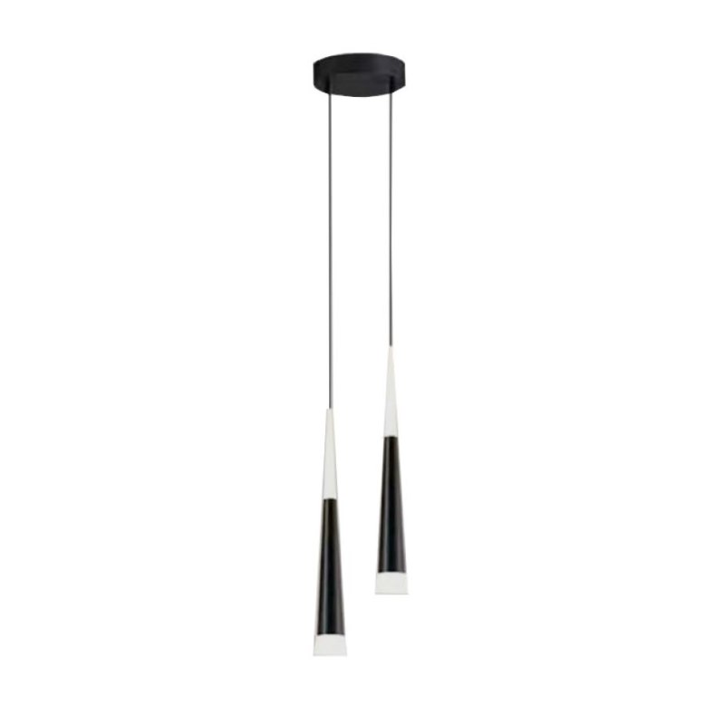 Lampa stożek LED klosz wisząca sufitowa AT51-2SL-Black