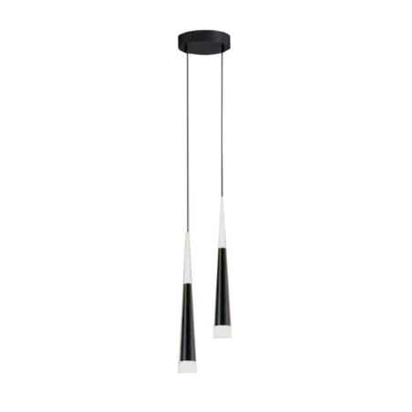 Lampa stożek LED klosz wisząca sufitowa AT51-2SL-Black