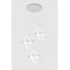 Lampa geometryczna LED klosz wisząca sufitowa AT53-3SL-White