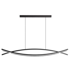 Lampa nowoczesna LED wisząca sufitowa AT56-1DSL-Black