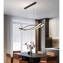 Lampa nowoczesna LED wisząca sufitowa AT56-1DSL-Black