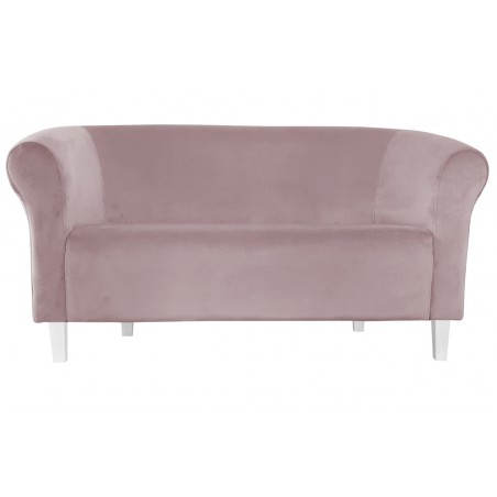 Sofa Milo MG55 szary róż z białymi nogami