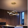 Lampa nowoczesna LED wisząca sufitowa pierścienie AT59-2KSL-Gold
