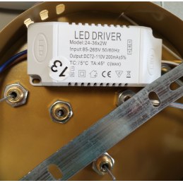 Lampa nowoczesna LED wisząca sufitowa pierścienie AT59-2KSL-Gold