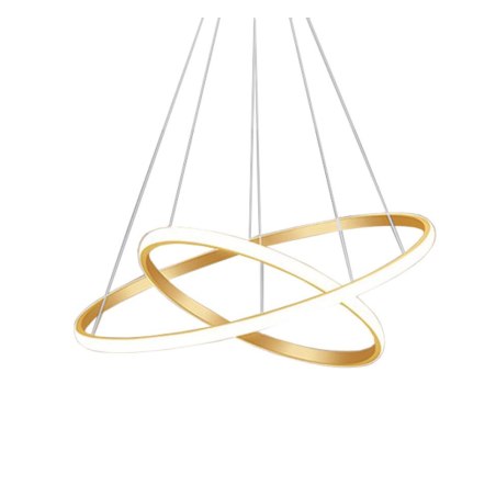 Lampa nowoczesna LED wisząca sufitowa pierścienie AT59-2KSL-Gold
