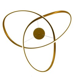 Lampa nowoczesna LED wisząca sufitowa pierścienie AT61-ESL-Gold