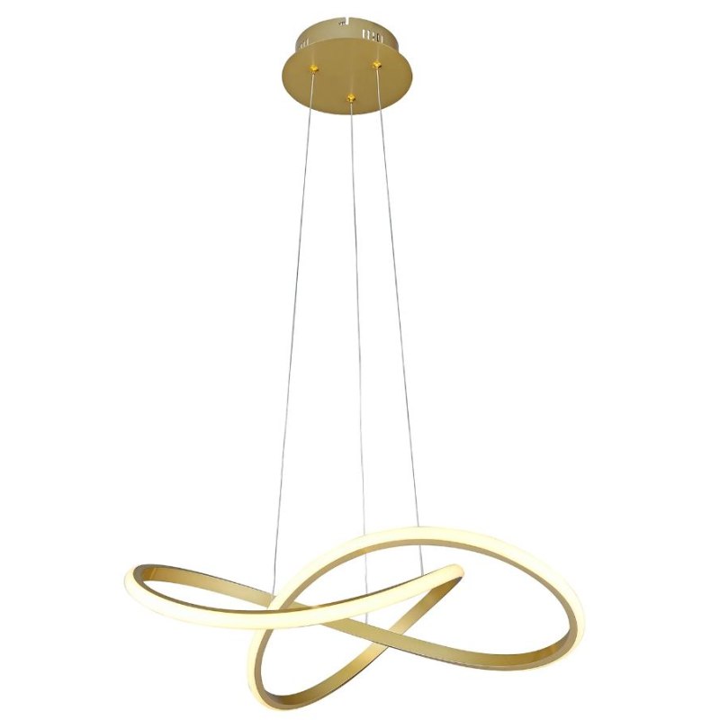 Lampa nowoczesna LED wisząca sufitowa pierścienie AT61-ESL-Gold