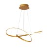 Lampa nowoczesna LED wisząca sufitowa pierścienie AT61-ESL-Gold