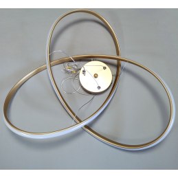 Lampa nowoczesna LED wisząca sufitowa pierścienie AT61-ESL-Gold