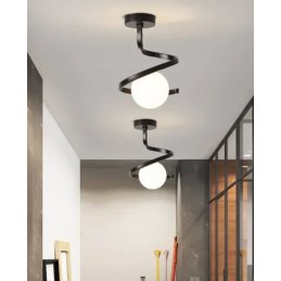 Plafon lampa sufitowa szklana metalowa AT62-1SZ-Black