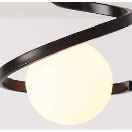 Plafon lampa sufitowa szklana metalowa AT62-1SZ-Black