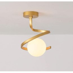 Plafon lampa sufitowa szklana metalowa AT62-1SZ-Gold