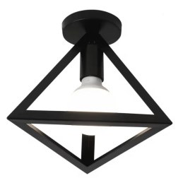 Plafon lampa sufitowa loft trójkątna metalowa AT63-1SZ-Black