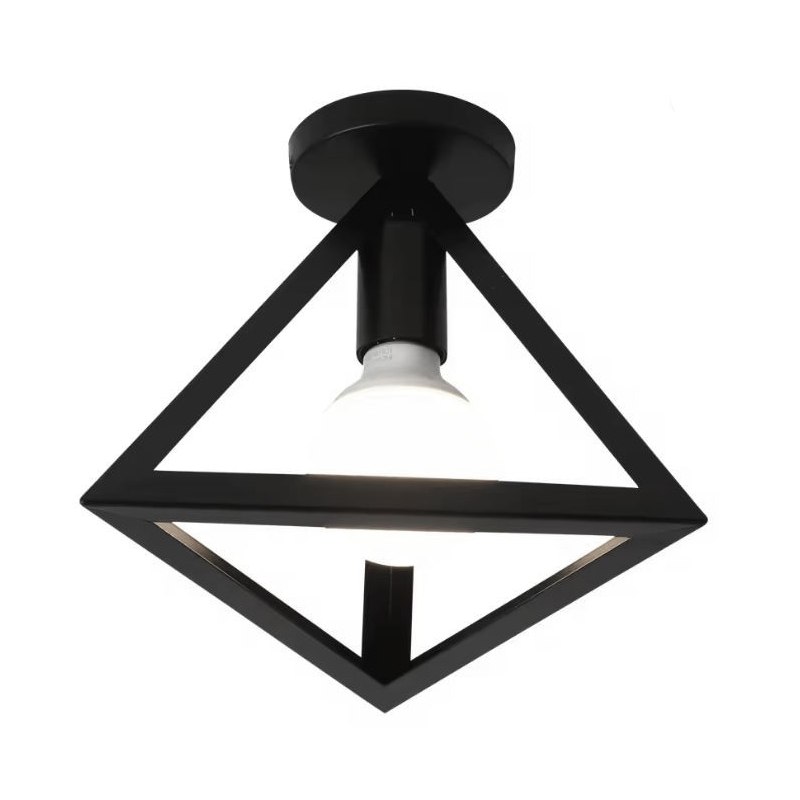 Plafon lampa sufitowa loft trójkątna metalowa AT63-1SZ-Black