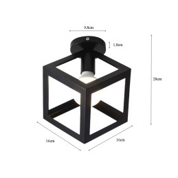 Plafon lampa sufitowa loft sześcian metalowa AT64-1SZ-Black