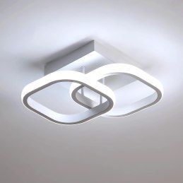 Plafon lampa LED sufitowa kwadrat metalowa AT66-2SL-White