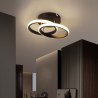 Plafon lampa LED sufitowa okrąg metalowa AT67-2SL-Black