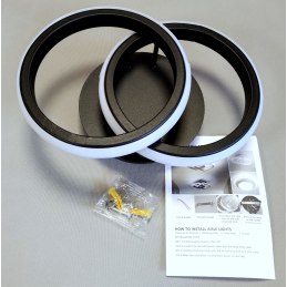 Plafon lampa LED sufitowa okrąg metalowa AT67-2SL-Black