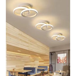 Plafon lampa LED sufitowa okrąg metalowa AT68-2SL-White