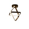Plafon lampa LED sufitowa geometryczna metalowa AT70-2SL-Black
