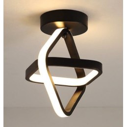 Plafon lampa LED sufitowa geometryczna metalowa AT70-2SL-Black