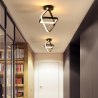 Plafon lampa LED sufitowa geometryczna metalowa AT70-2SL-Black