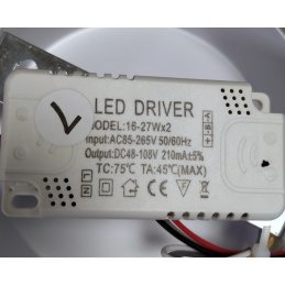 Plafon LED AT71-2SL-White – geometryczna lampa sufitowa