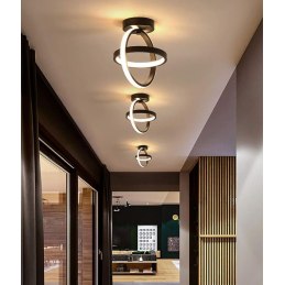Plafon LED geometryczny AT72-2SL-Black